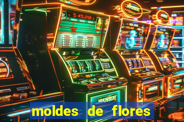 moldes de flores gigantes para imprimir